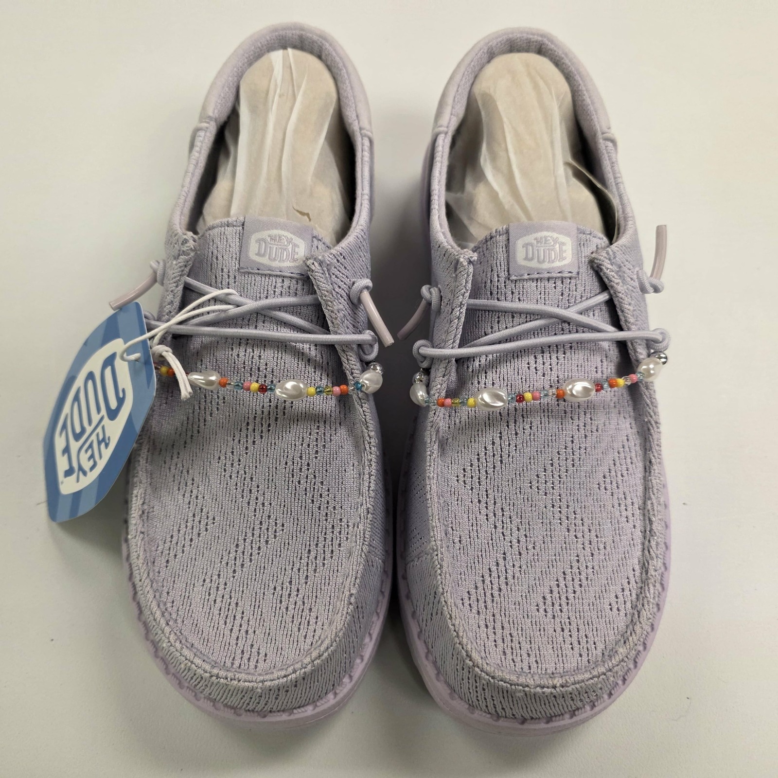 Hey Dude Women’s Wendy Funk Mesh Shoelry Thistle Purple NIB! 2025