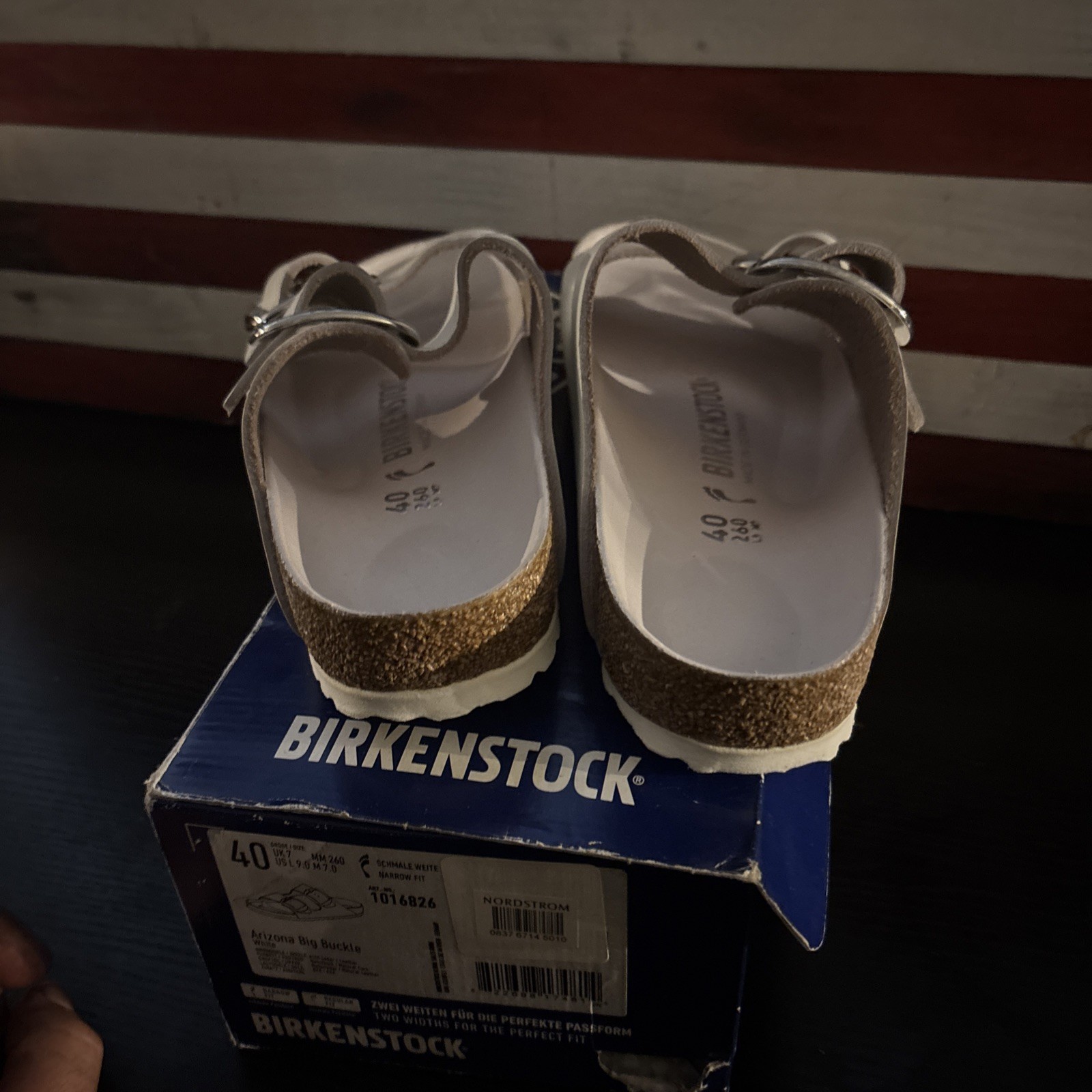 Birkenstock Arizona Big Buckle Size US 9 – EU40 White in Original Box Germany