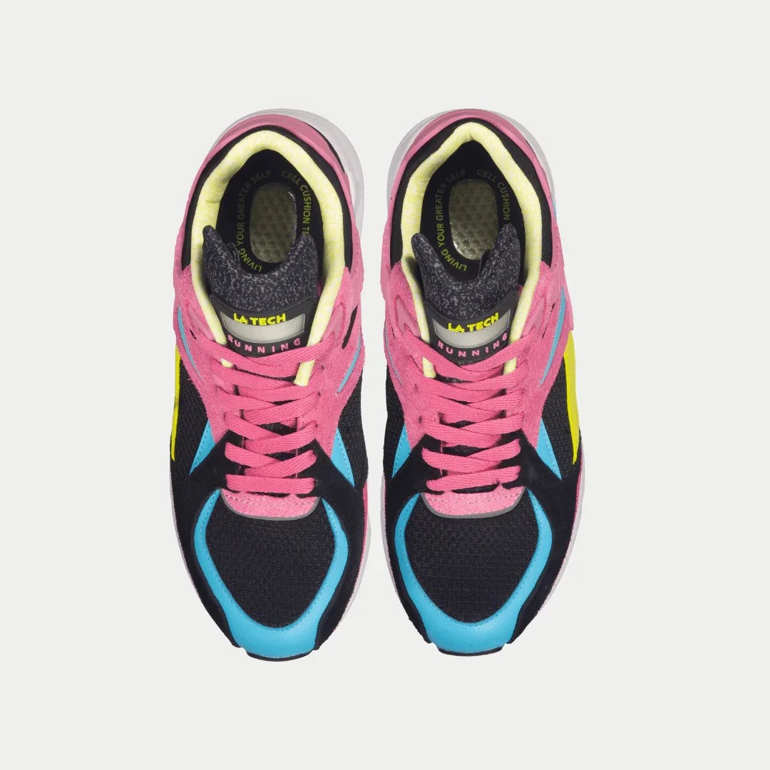 LA Gear Womens Catapult – 2022 Genuine Leather Lighted Tongue Low Top
