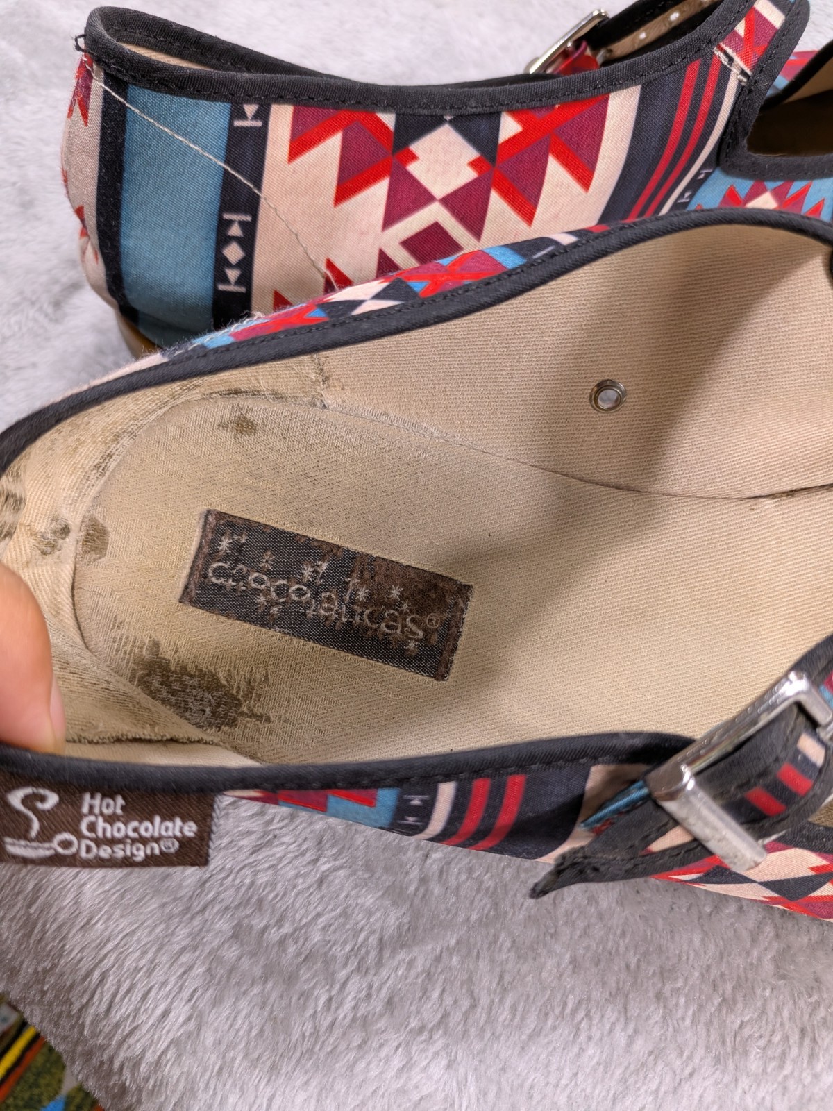 Hot Chocolate Design Chocolaticas Mary Jane Flats Size 40 US 9 Southwestern…
