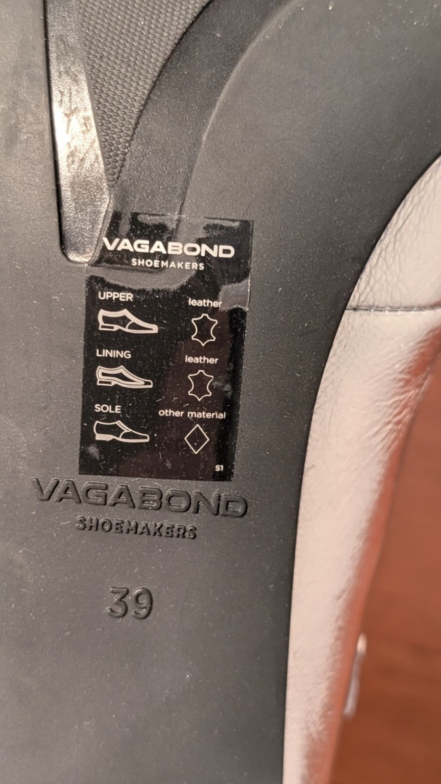 NEW Vagabond Adison Silver Leather Double Strap Mary Jane Pump, Size 39