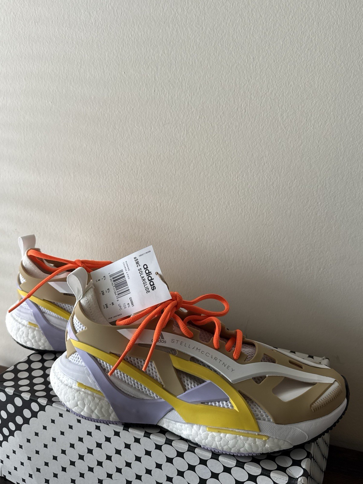 adidas Stella McCartney SolarGlide GX9861 Gum Shift Purple Yellow Primeknit, 8