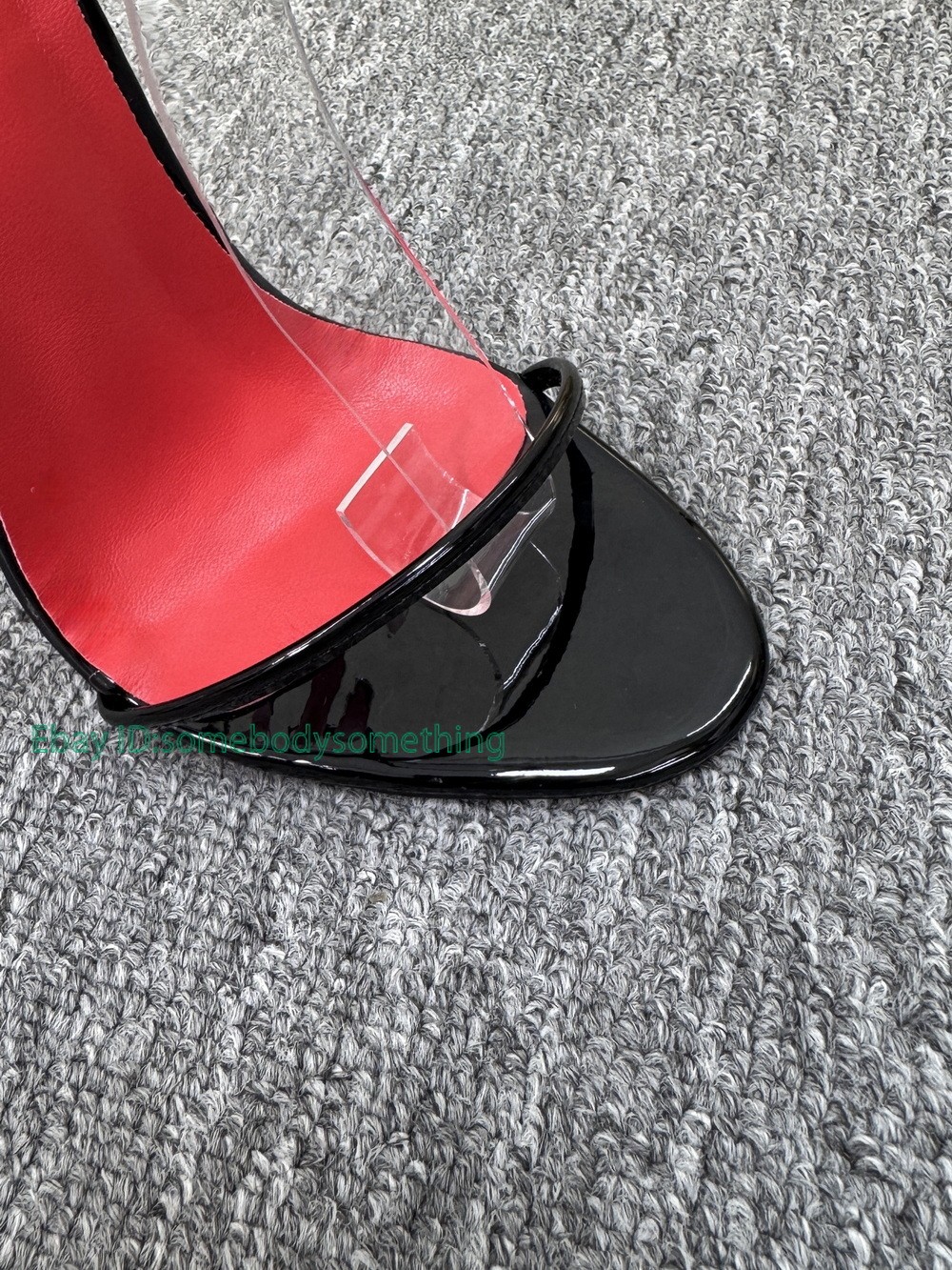 12/14/16CM Heeled Sandals Sexy Stage Show Party Summer Shoes Round Strap Black
