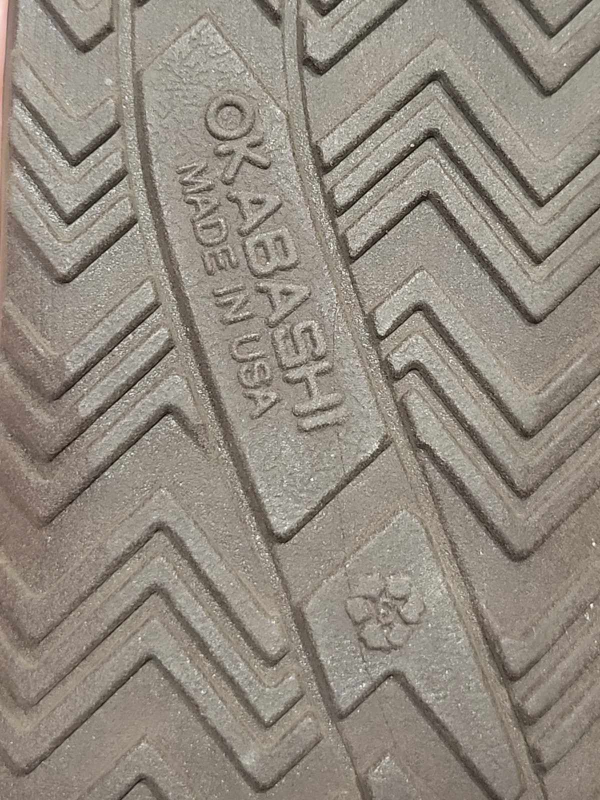 Okabashi Flip Flops Arch Support Brown Size WL 9/10 Made in USA