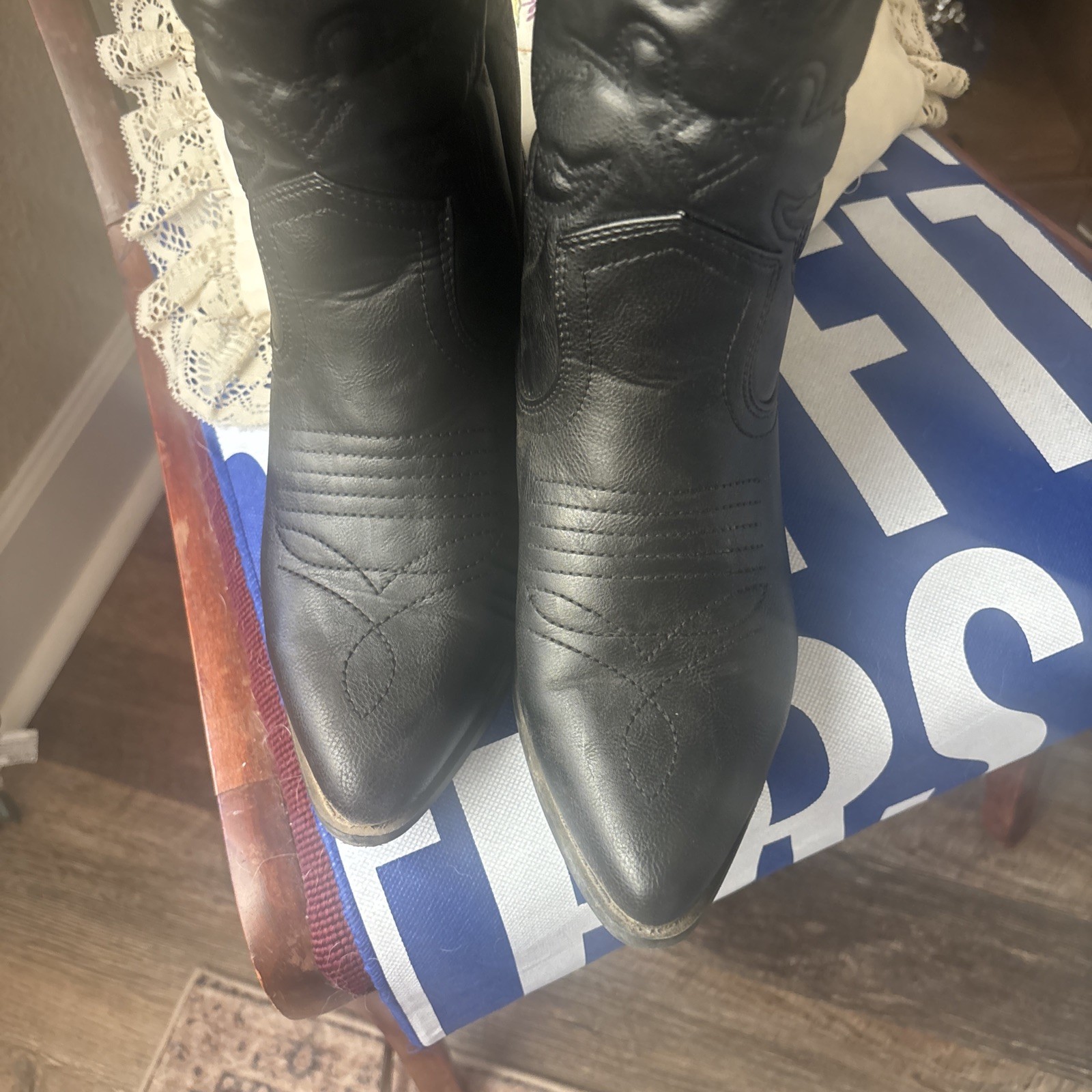 Soda Women Rerun Western Cowboy Boots Black 9