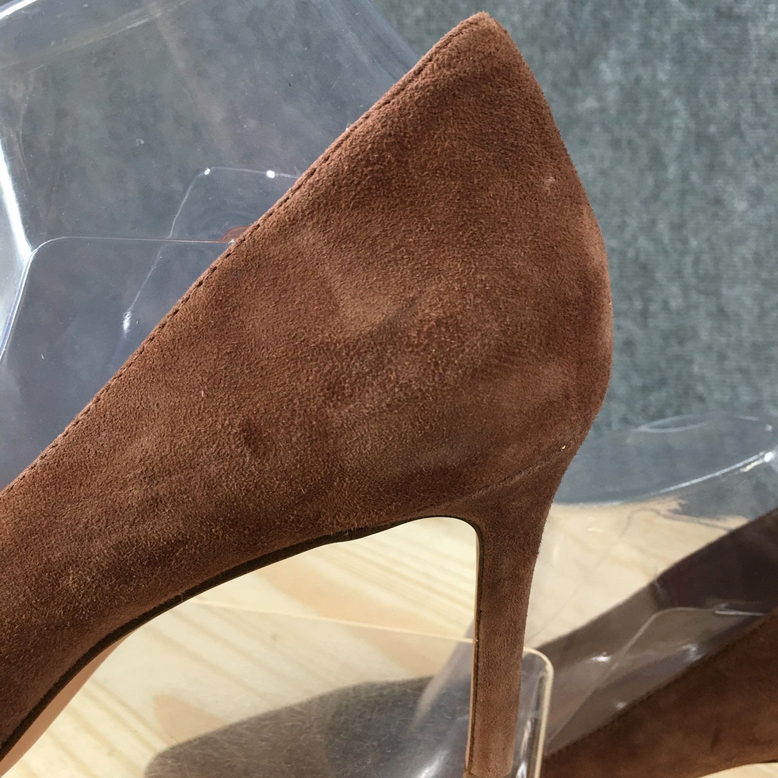 Banana Republic Heels Womens 8.5 M Pump Slip On Pointed Toe Stiletto Heels Brown