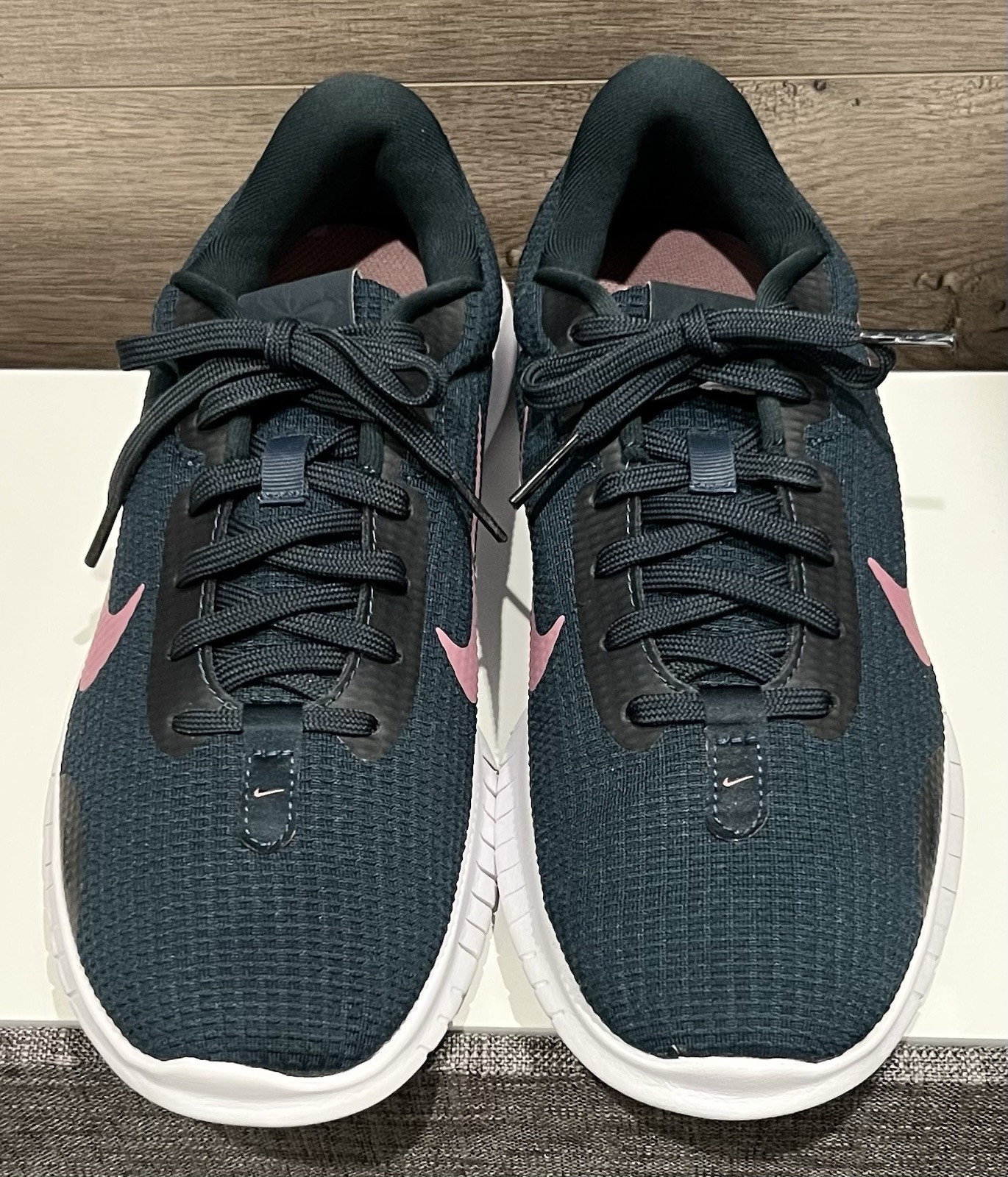 Nike Womens Flex Experience 12 Blue Running Shoes Lace Up Size 9 (DV0746-401)