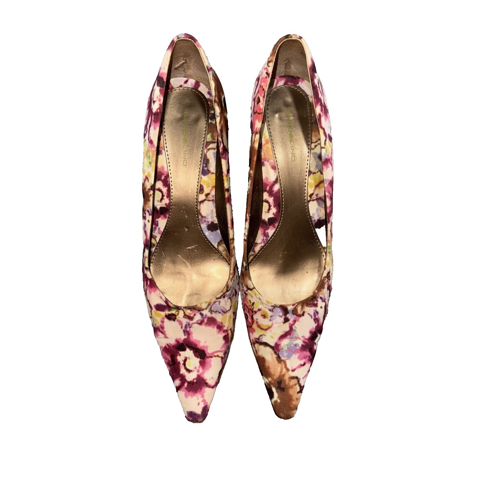 Bandolino Women’s Floral Kitten Heel Pump 9.5 Whimsical Office Workwear Summer