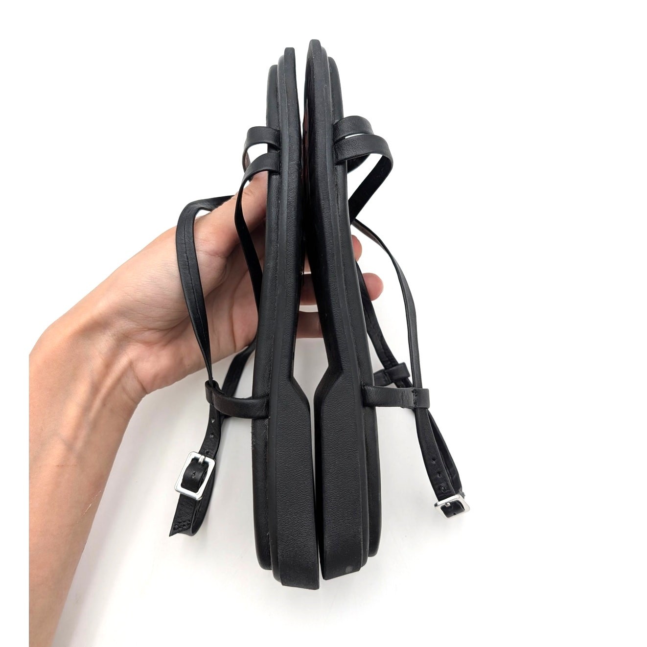 Vagabond Izzy Strappy Sandals Slingback Strap Womens Black Leather Size US7 EU37