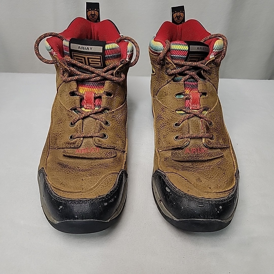 Ariat ATS Women’s Leather Work Boots Brown Size 8.5B Lace-Up Hiking Outdoor