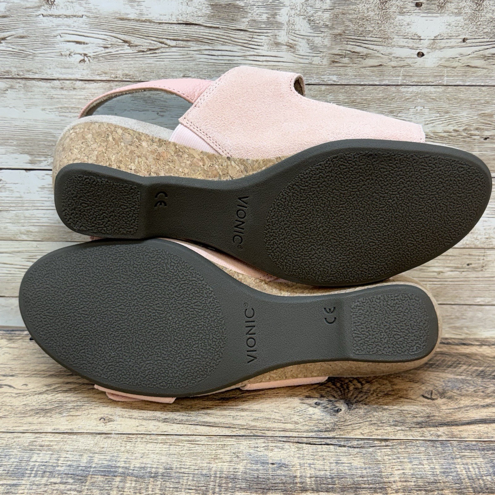 Vionic Marian Women’s Wedge Arch Supportive Sandals Roze Size 9 Buckle Chunky
