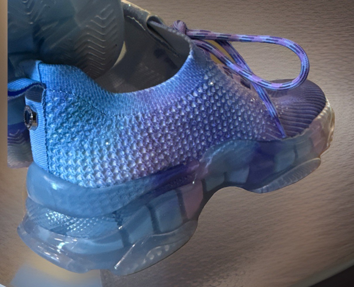 Steve Madden SM.NY90 Purple Blue Ombré Slip On Athletic Shoes JR Miss Sz 5 ~NIB~