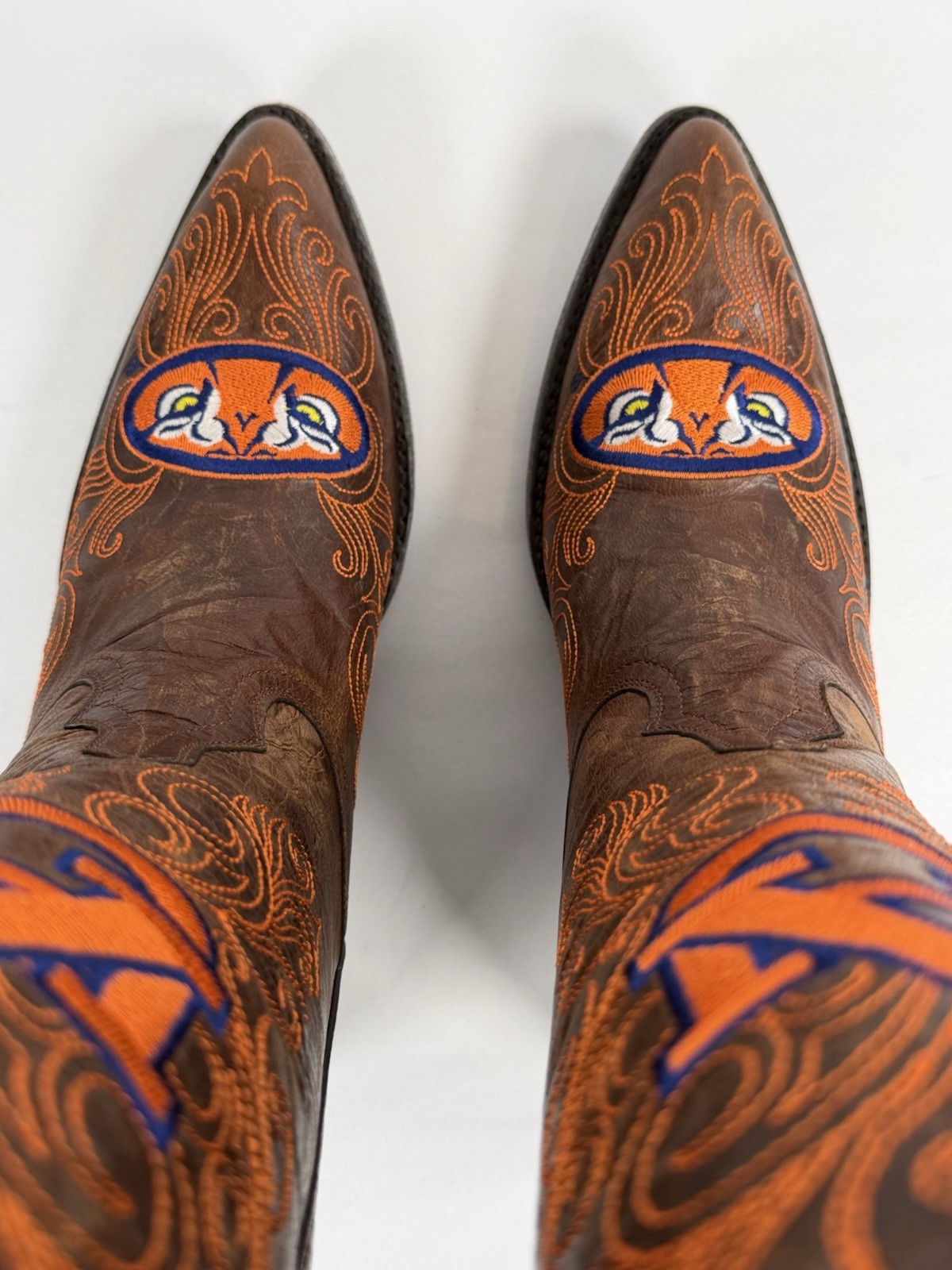 Women’s Gameday Cowgirl Boots By Old Gringo Auburn University Size 9.5 B Western