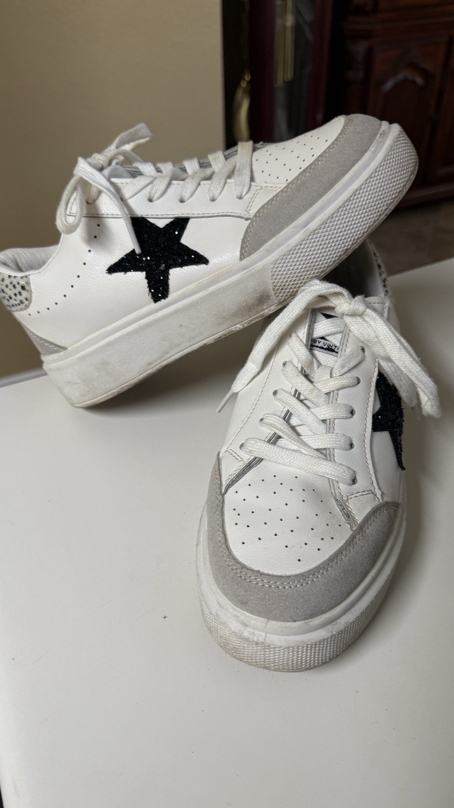Vintage Havana Women’s Fashion Platform Casual Lace Up Low Top Sneakers Sz 7