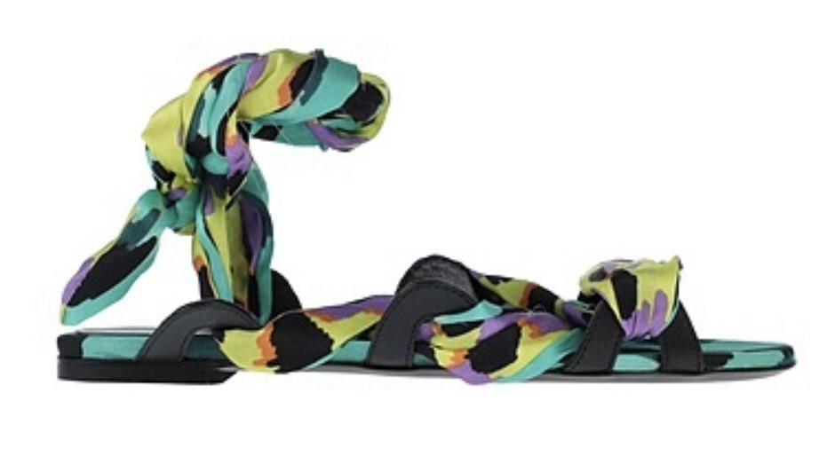 just cavalli sandals Lace-Up -multicolor Size 7/ 37