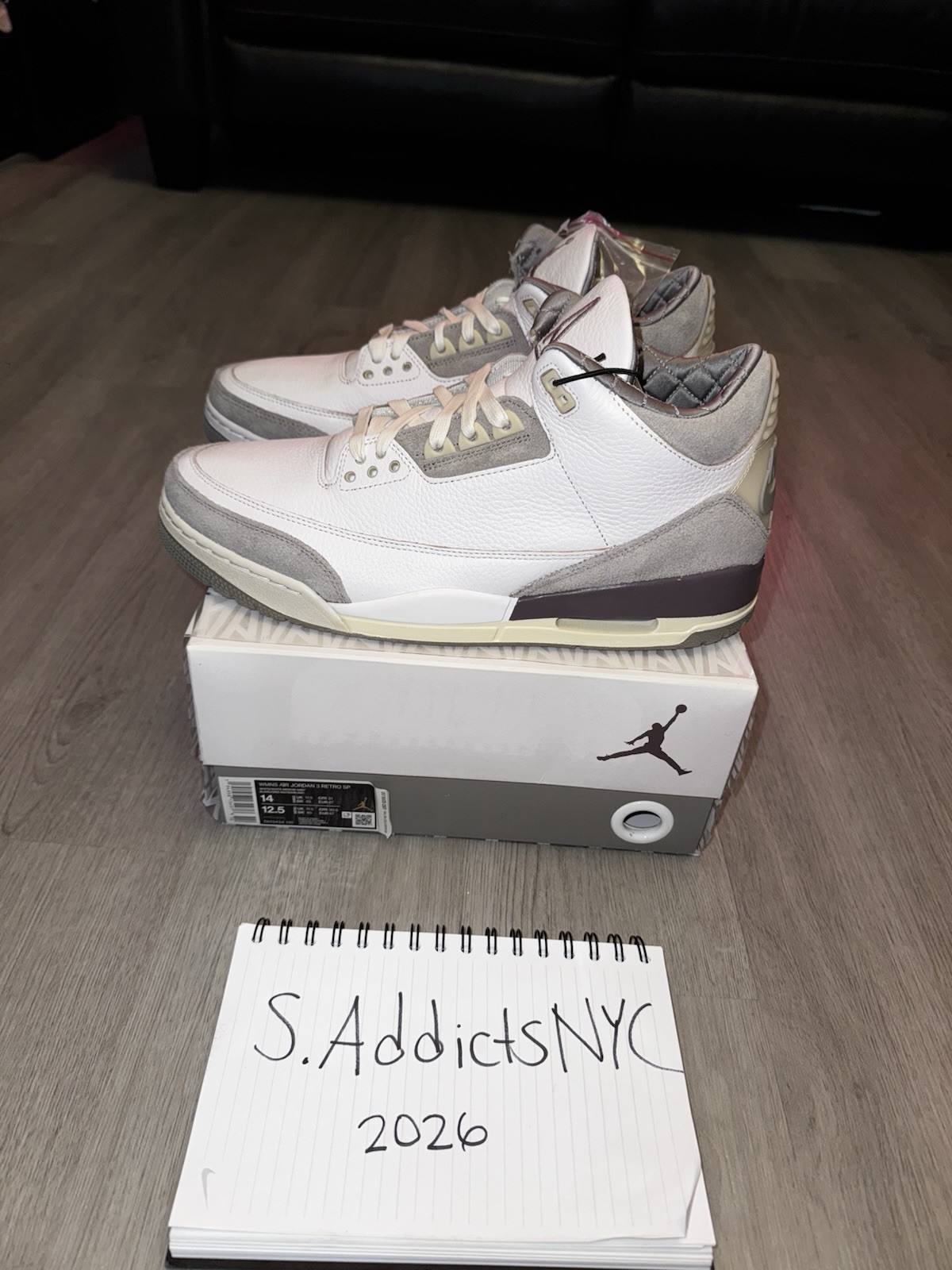 Air Jordan 3 x A Ma Maniere ‘Raised By Women’ (DH3434-110) Size 14 W / 12.5 M
