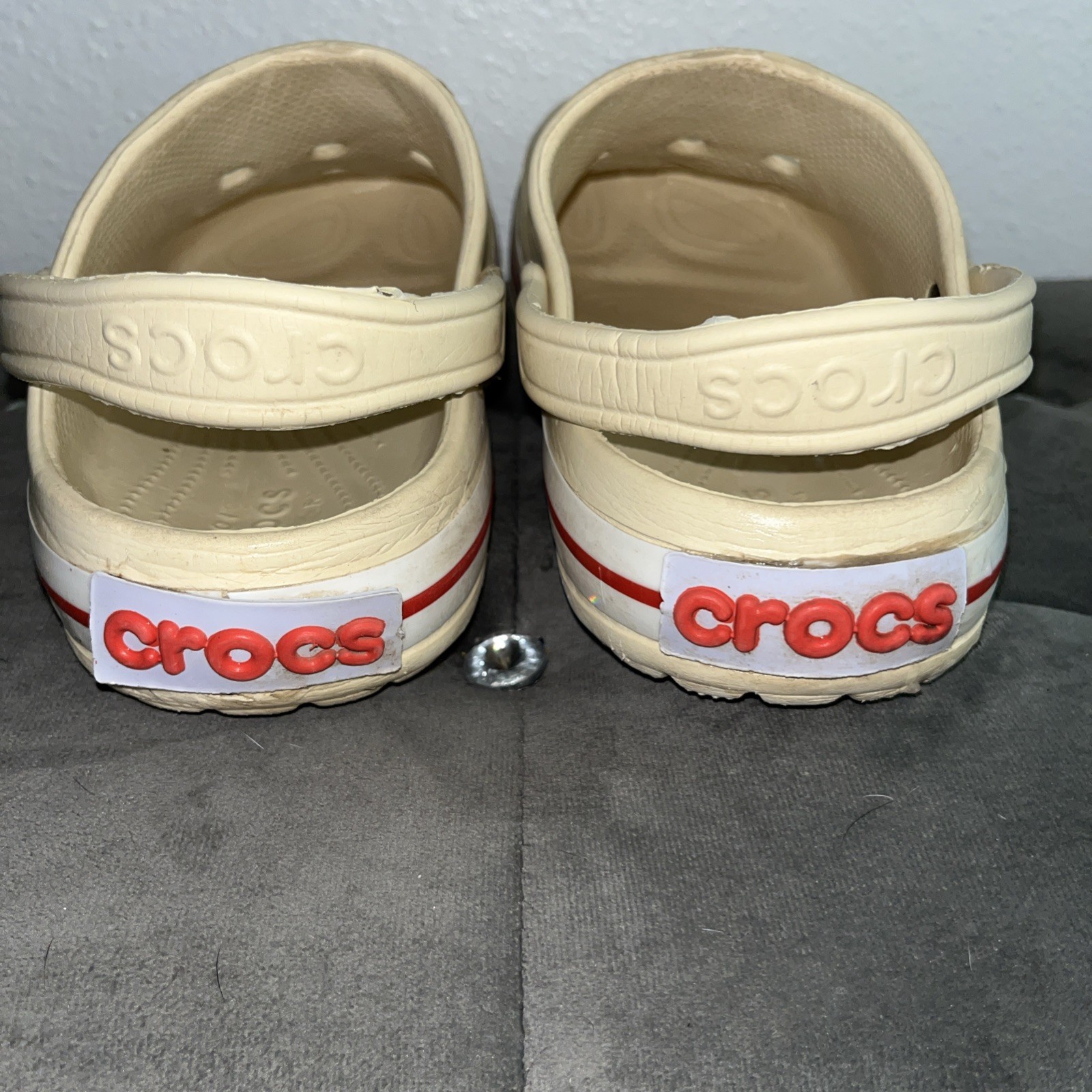 Crocs Size-7 Women’s/ Men’s Size-5 Bayaband Clog Sandal -Bone Color