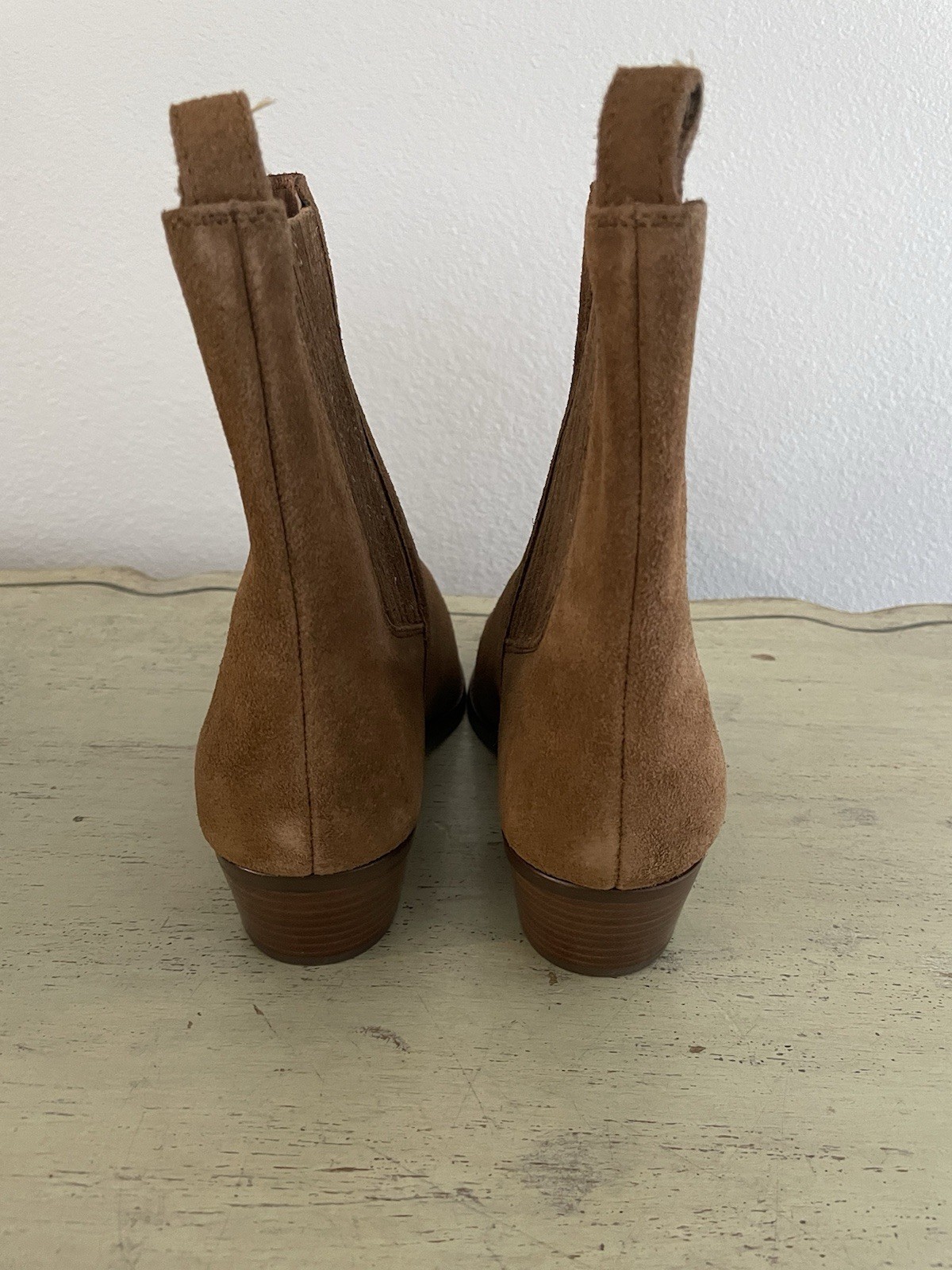 Madewell The Ingrid Chelsea Boot in Tan/Brown Suede Size 8 M NWOB $228