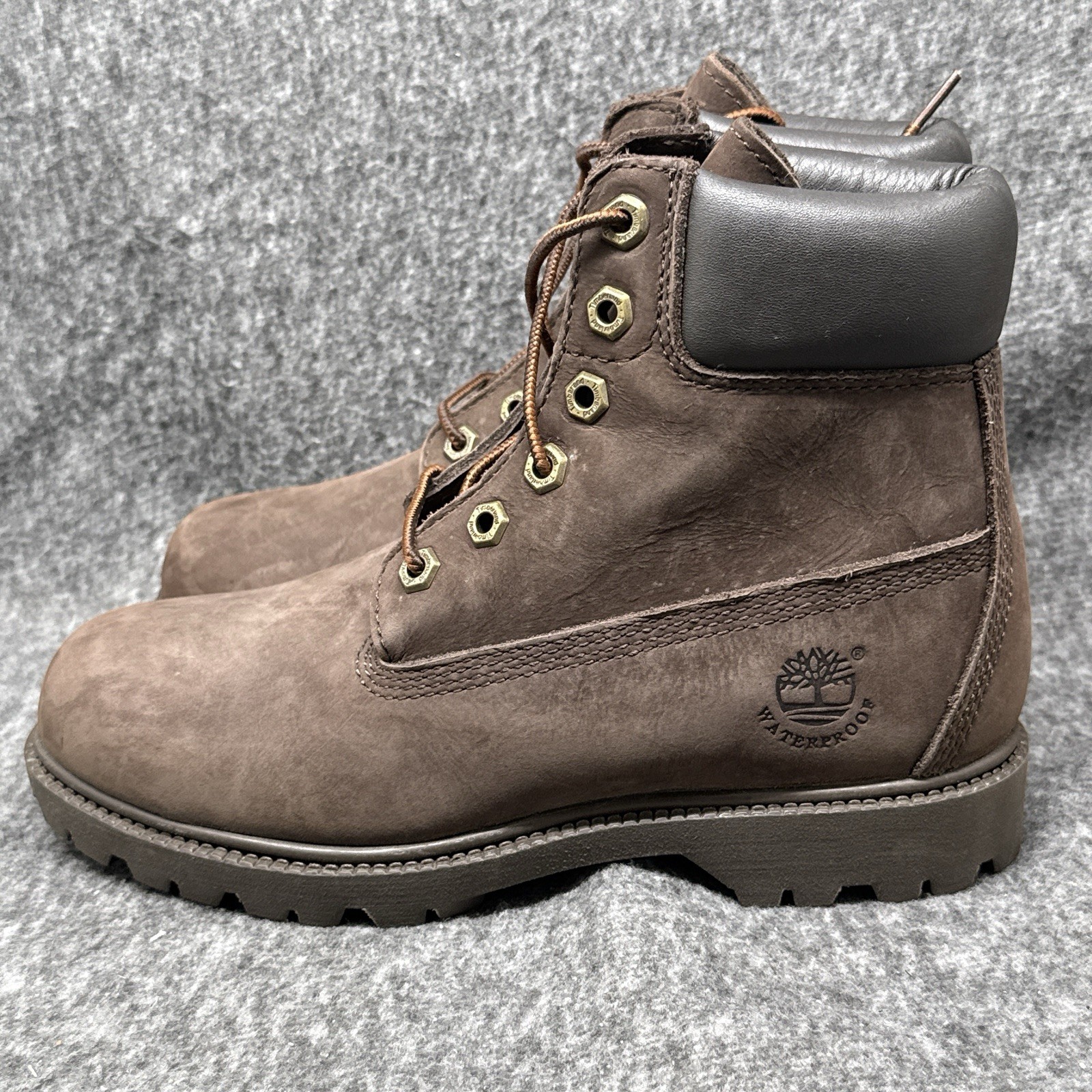 Timberland 6 Inch Premium Waterproof Boot Womens 8 Brown Nubuck New No Box