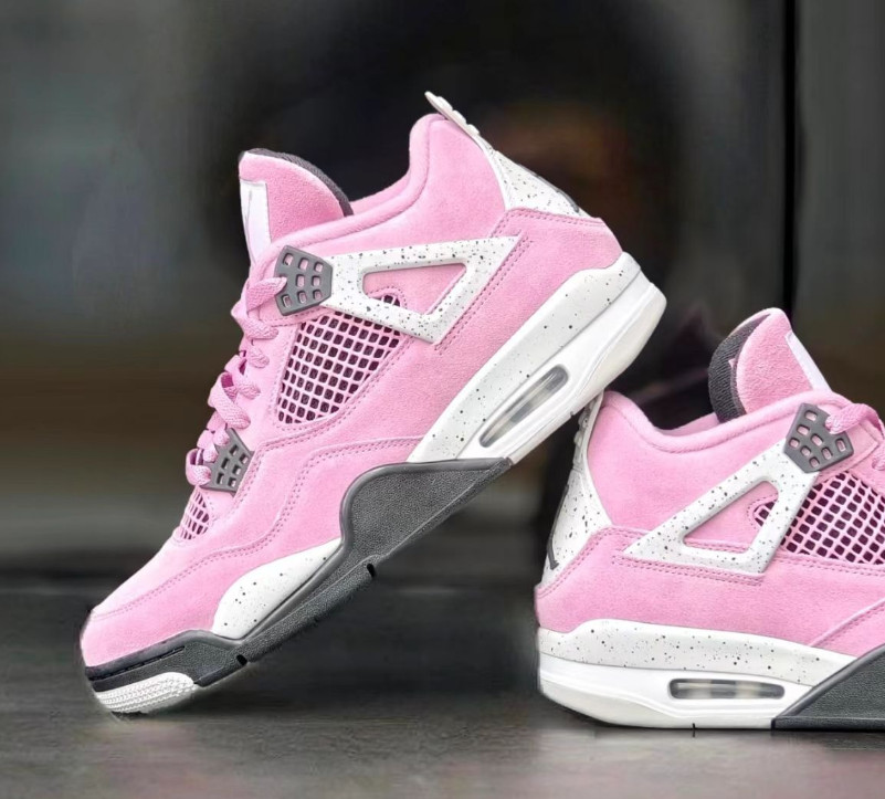Jordan 4 «Orchid» Retro Basketball sneakers pink Shoes for Unisex Size
