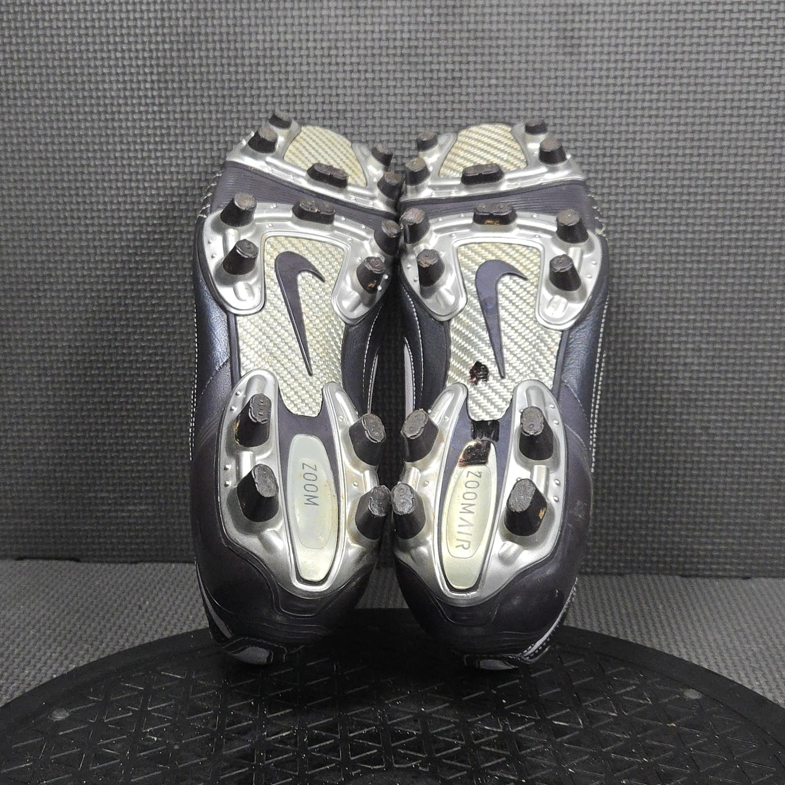 Nike Zoom Air Soccer Cleats Shoes Womens Size 6 Black Leather 311701-051