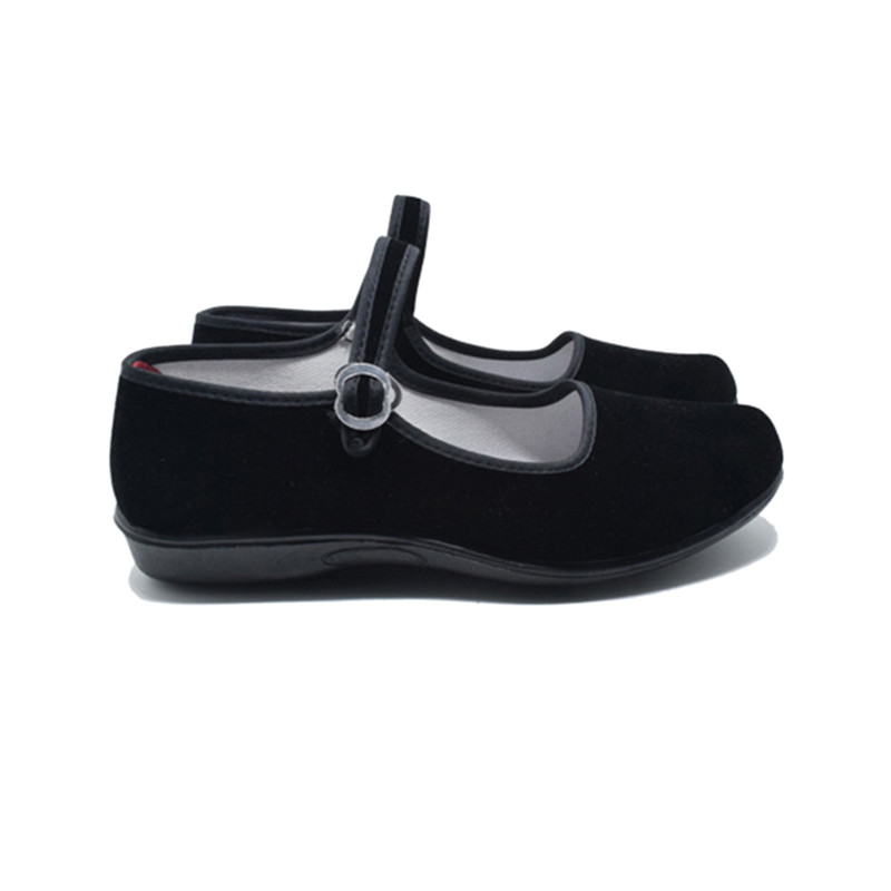NEW Women’s Chinese Black Cotton Shoes Ballerina Ballet Flats Shoes Breathable