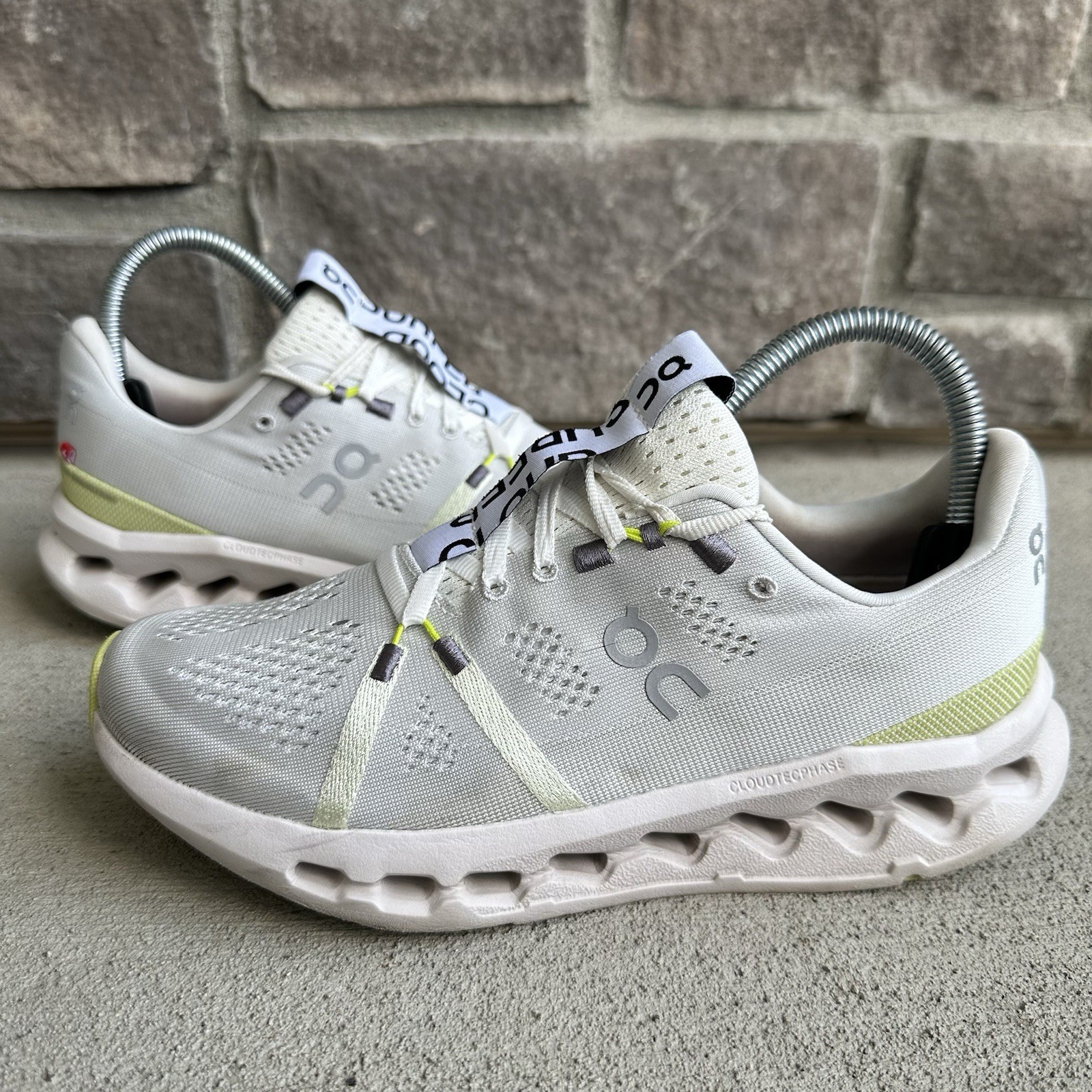 On Cloudsurfer Women’s 7.5 Running Shoes White Sand Sneakers 3WD10440248