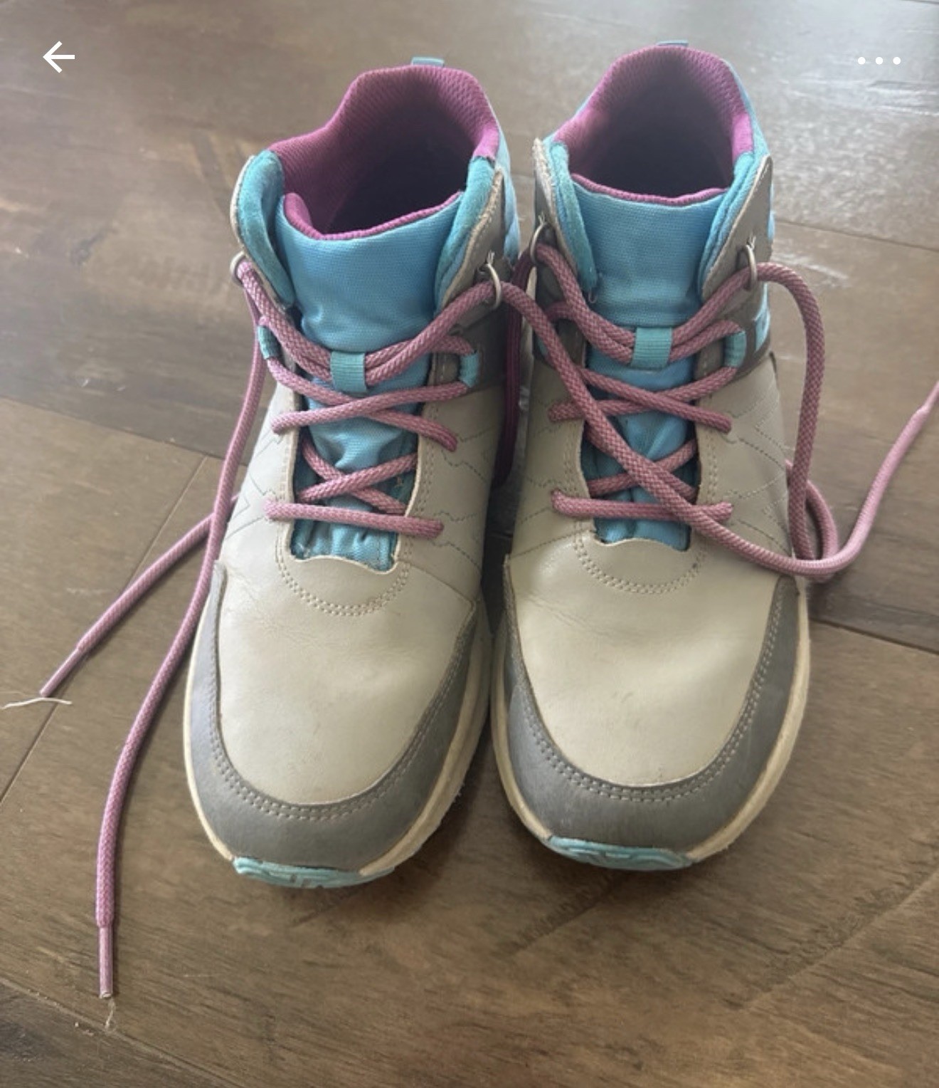 Merrell Women’s Mid Top Lace-Up Athletic Sneakers Colorblock Gray Blue Purple
