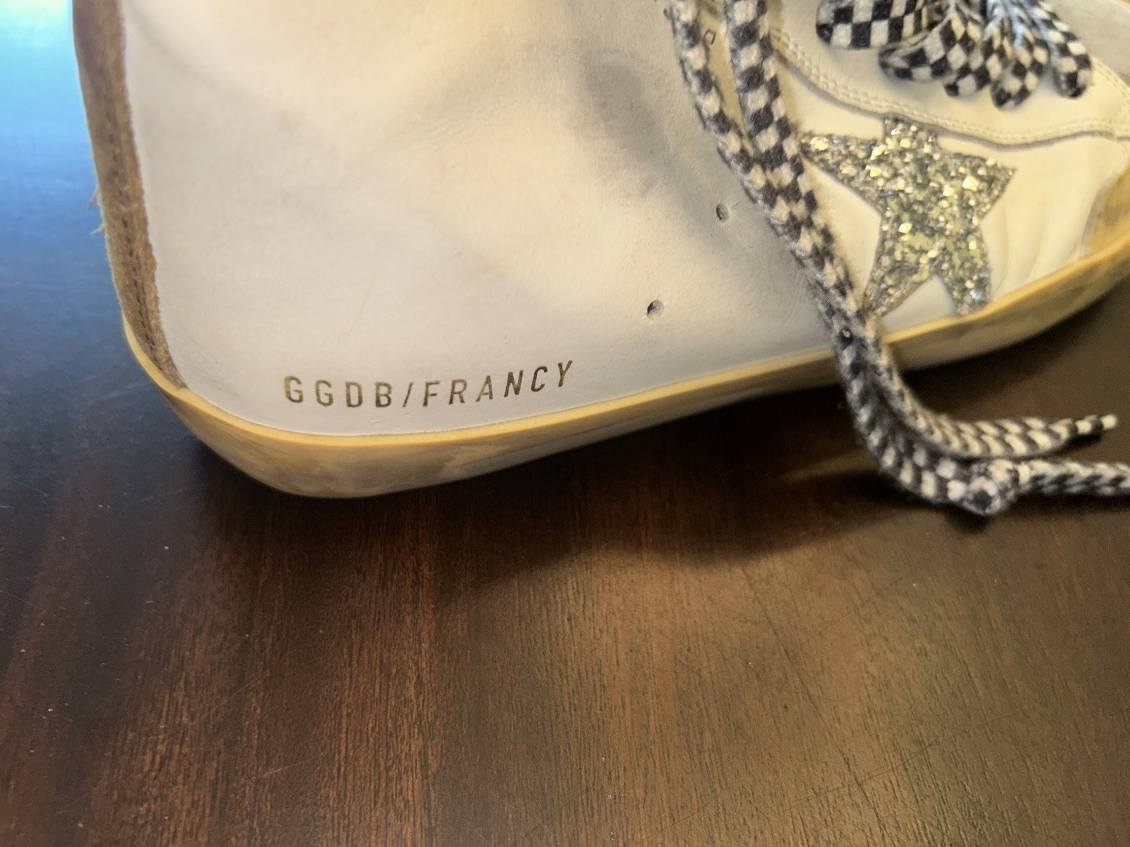 Golden Goose Francy Sneakers Size 38 White and Silver