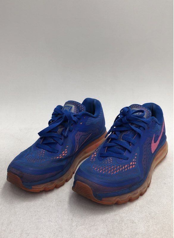 Nike Air Max 2014 Blue Pink Orange Women’s Running Shoes Size 9