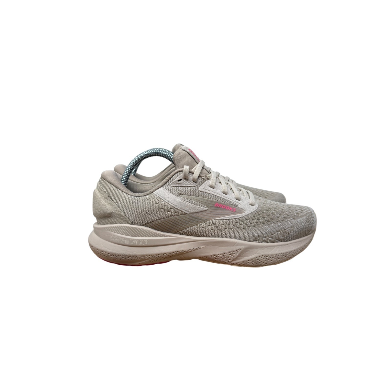 Brooks Adrenaline GTS 24 Running Shoes Womens 9.5 Grey Pink Stability Sneakers