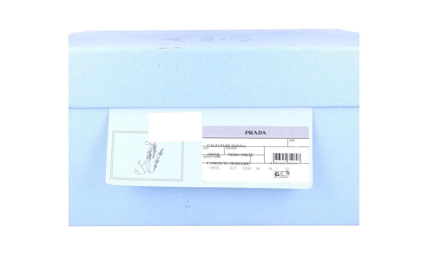 PRADA Suede Thunderbolt Slingback Pumps Sandals 1X854L NEW – US 6.5 EU 36,5