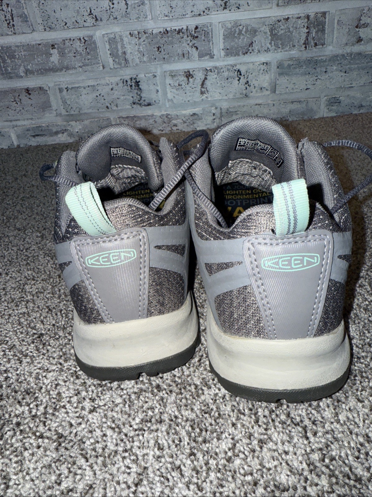 Keen Terradora II Waterproof Hiking Shoes Women’s 8.5 Wide Steel Gray Ocean Wave