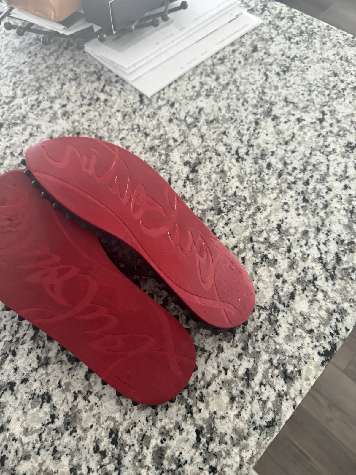 Christian Louboutin Donna Spike Flip Flops size 40