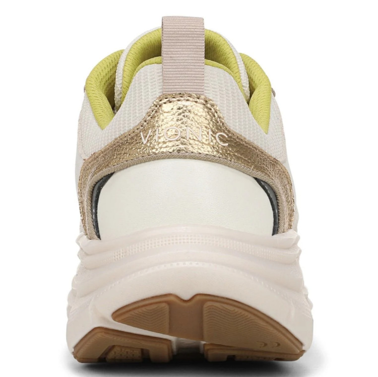 Vionic’s Walk Max Skyline Sneaker, Ivory Gold