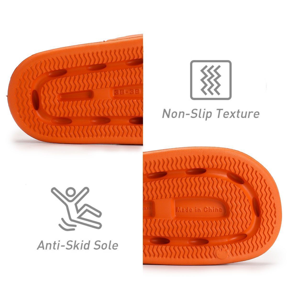 Outdoor Slides Anti-Slip Sandals Ultra Soft Slippers Cloud Shower Home Shoes