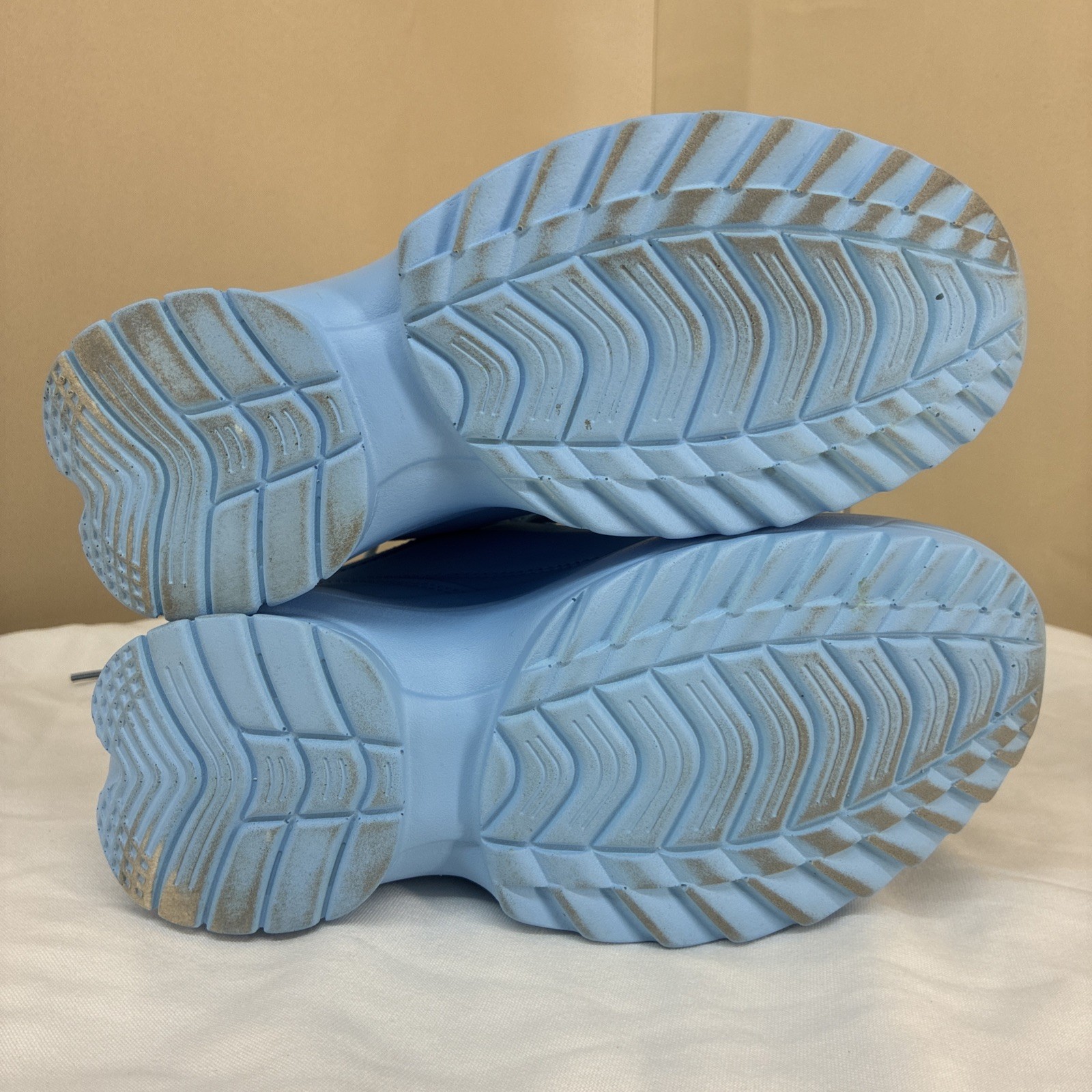 Berness LILY 5005 Light Blue Platform Sneakers Chunky Lace Up Shoes Women Bold