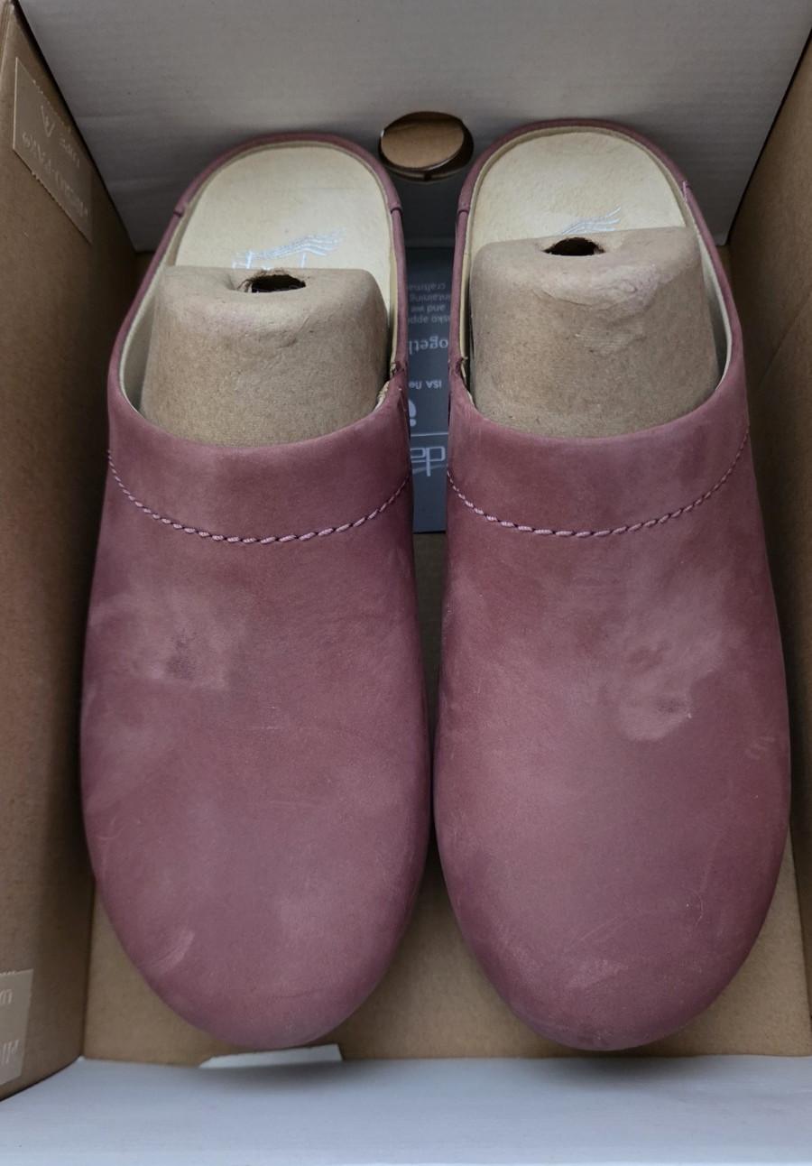 Dansko Mariella Women’s Rose Nubuck Clog Slipper EU 38 US 7.5-8 Slip-On
