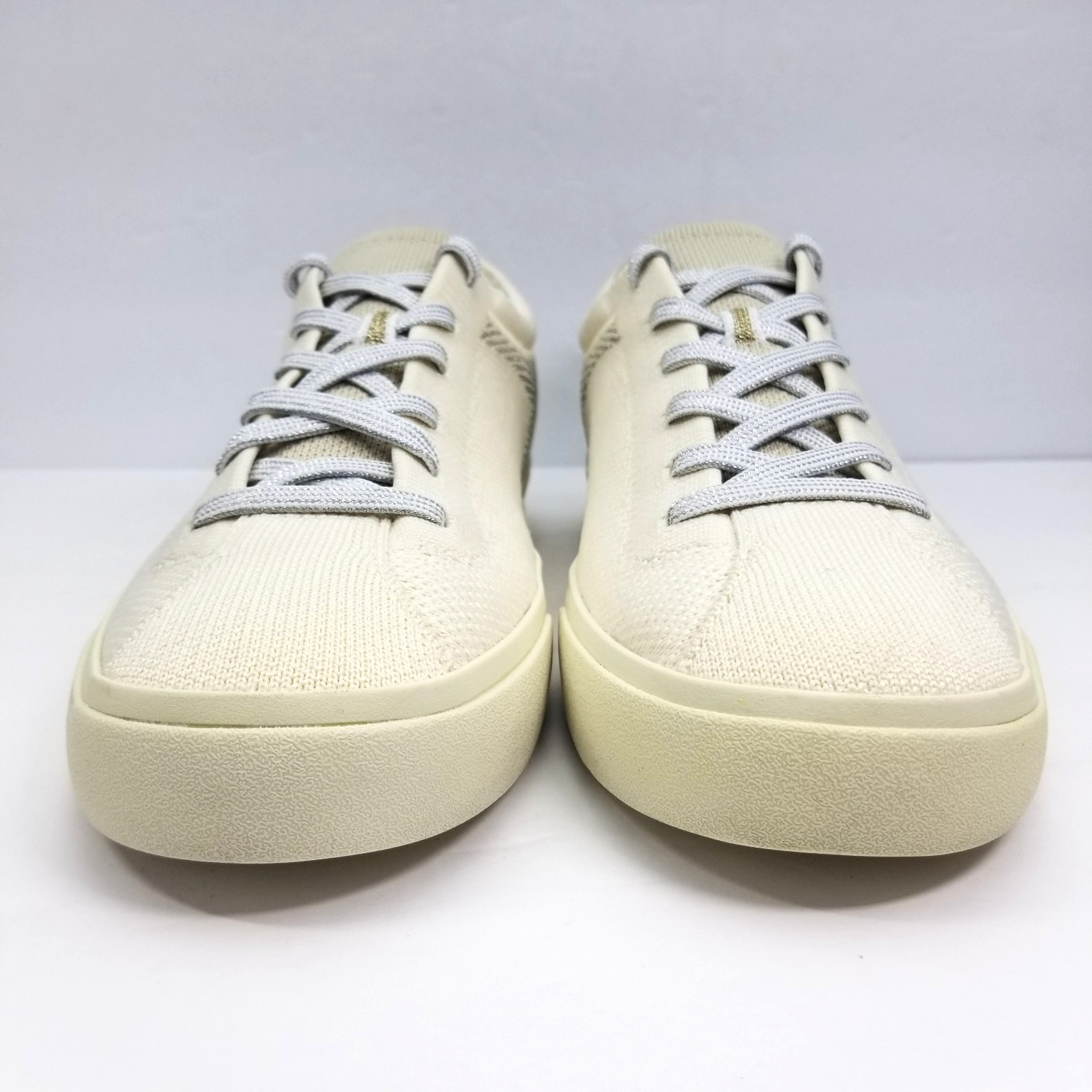 ROTHYS The Lace Up Sneaker Diamond Twill White Ivory Women’s Size 10.5 Shoes