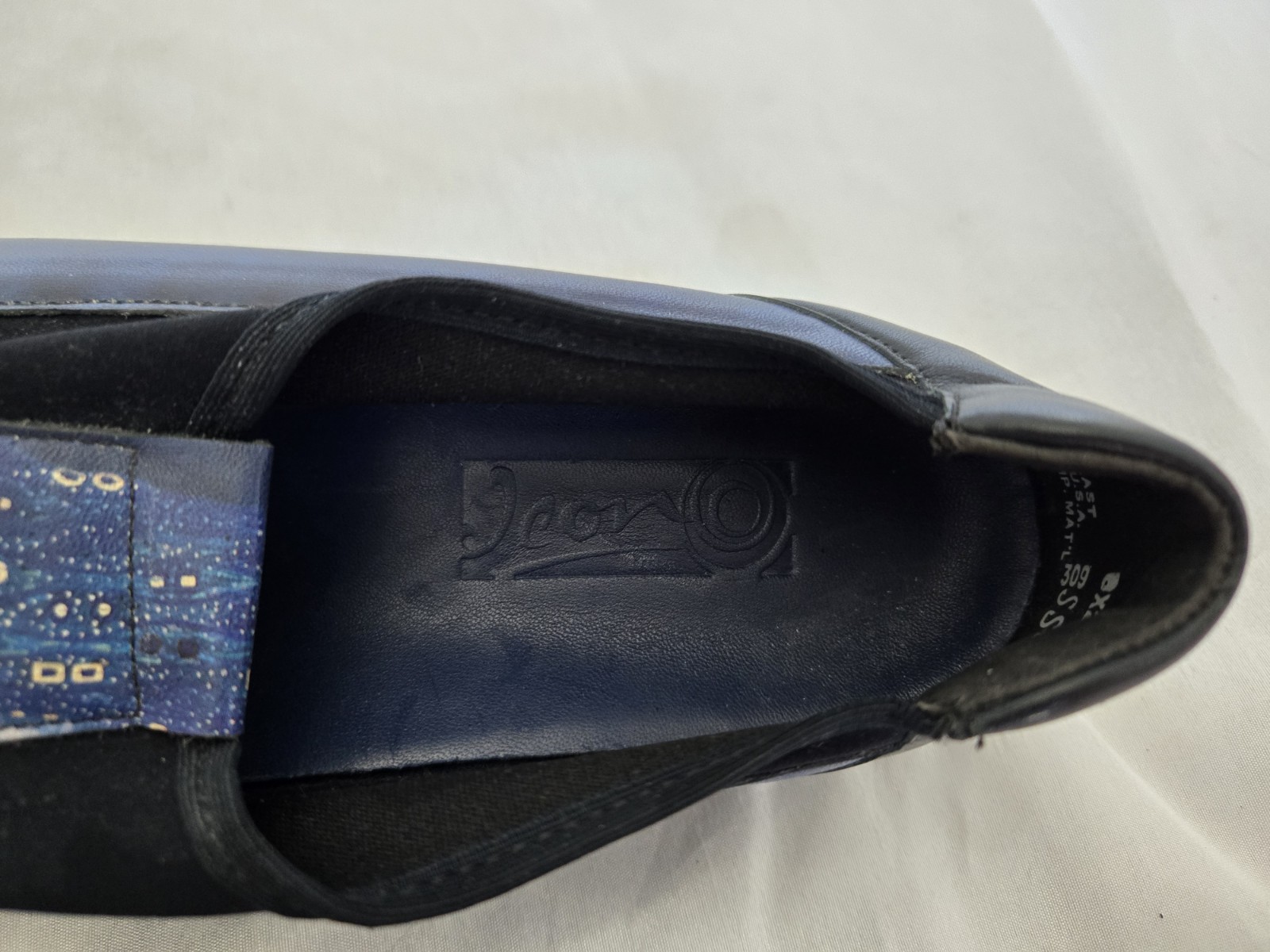 ICON 80’S ART SHOES BY GUSTAV KLIMT MEDIUM BLUE SLIP ON COMFORT SHOES SZ 7