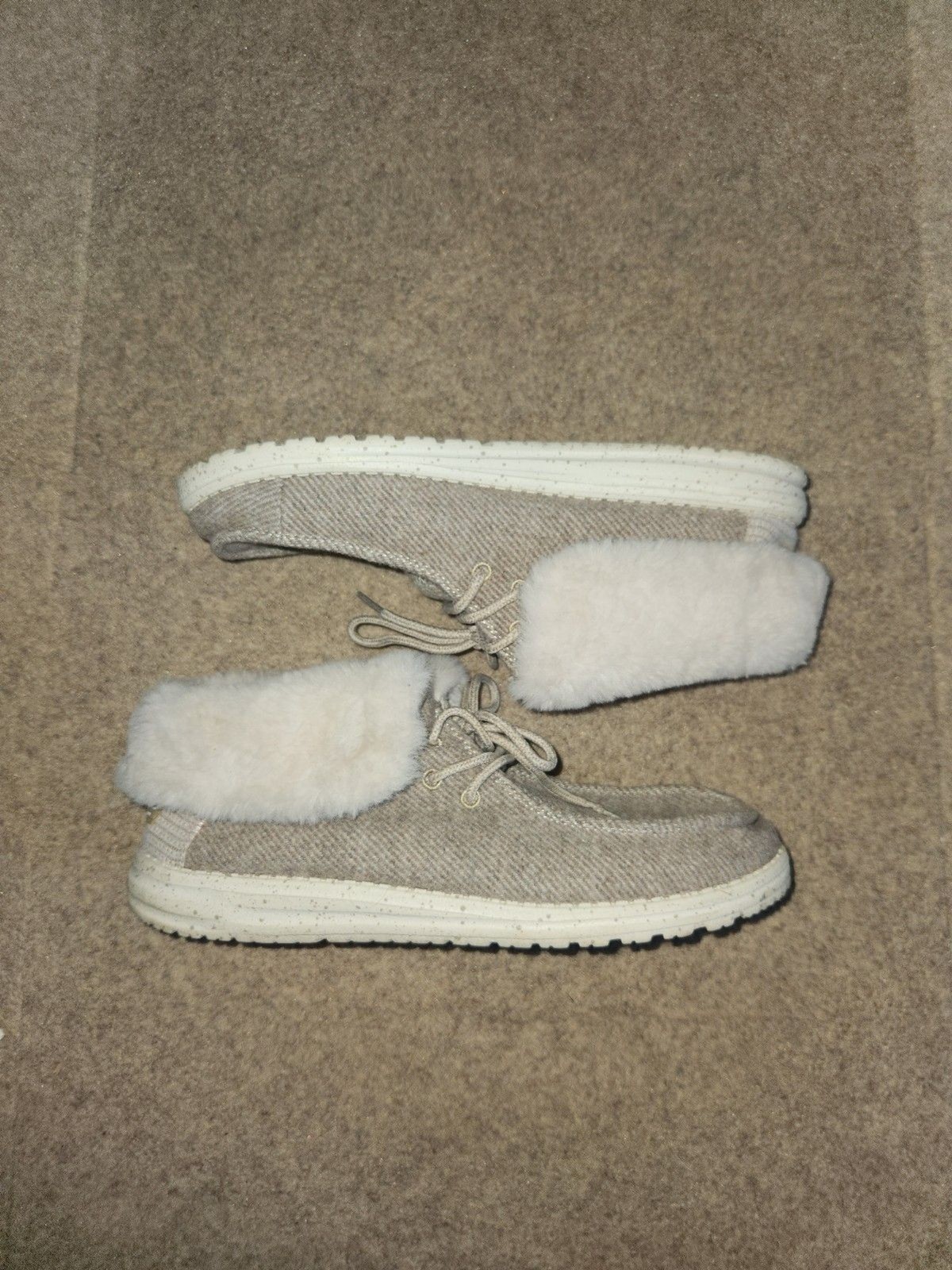 Britt Wendy Fold Slip on Boots with Foldable Fuax Fur Cuff | Hey Dude | W11
