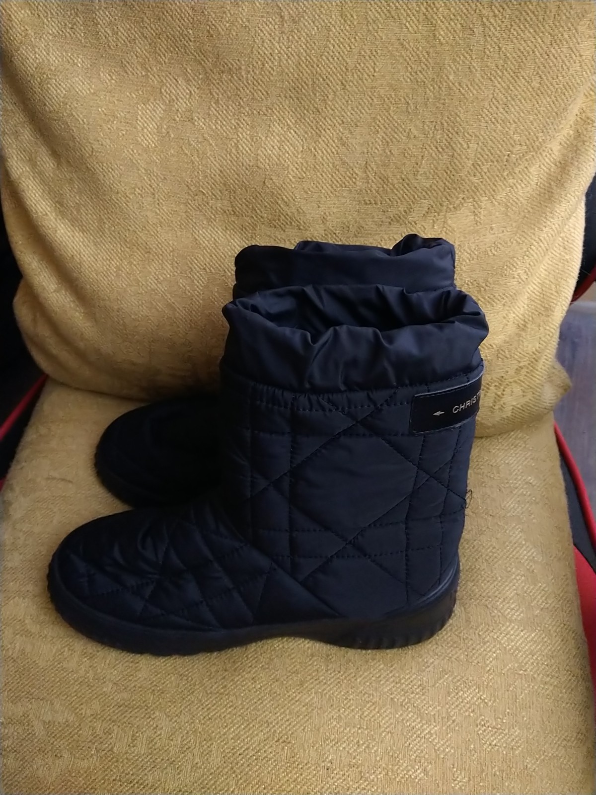 Christian Dior Paris Women’s Quilted Material Black Boots LS062241 Size 8.5-9