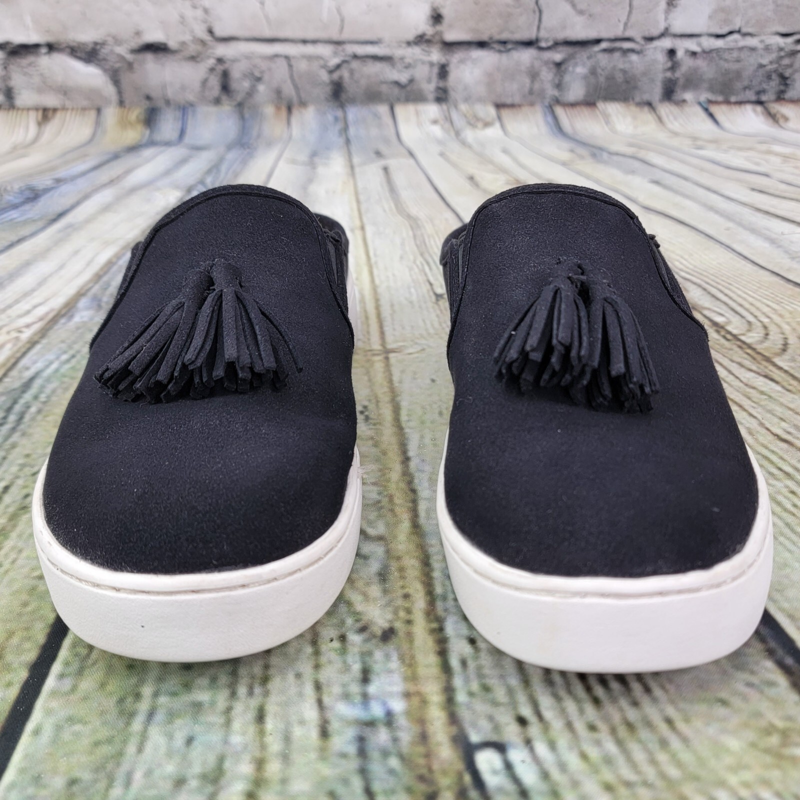Spenco Celine Slide Slip On Sneakers Women’s 7.5 Black Orthotic Comfort Shoes
