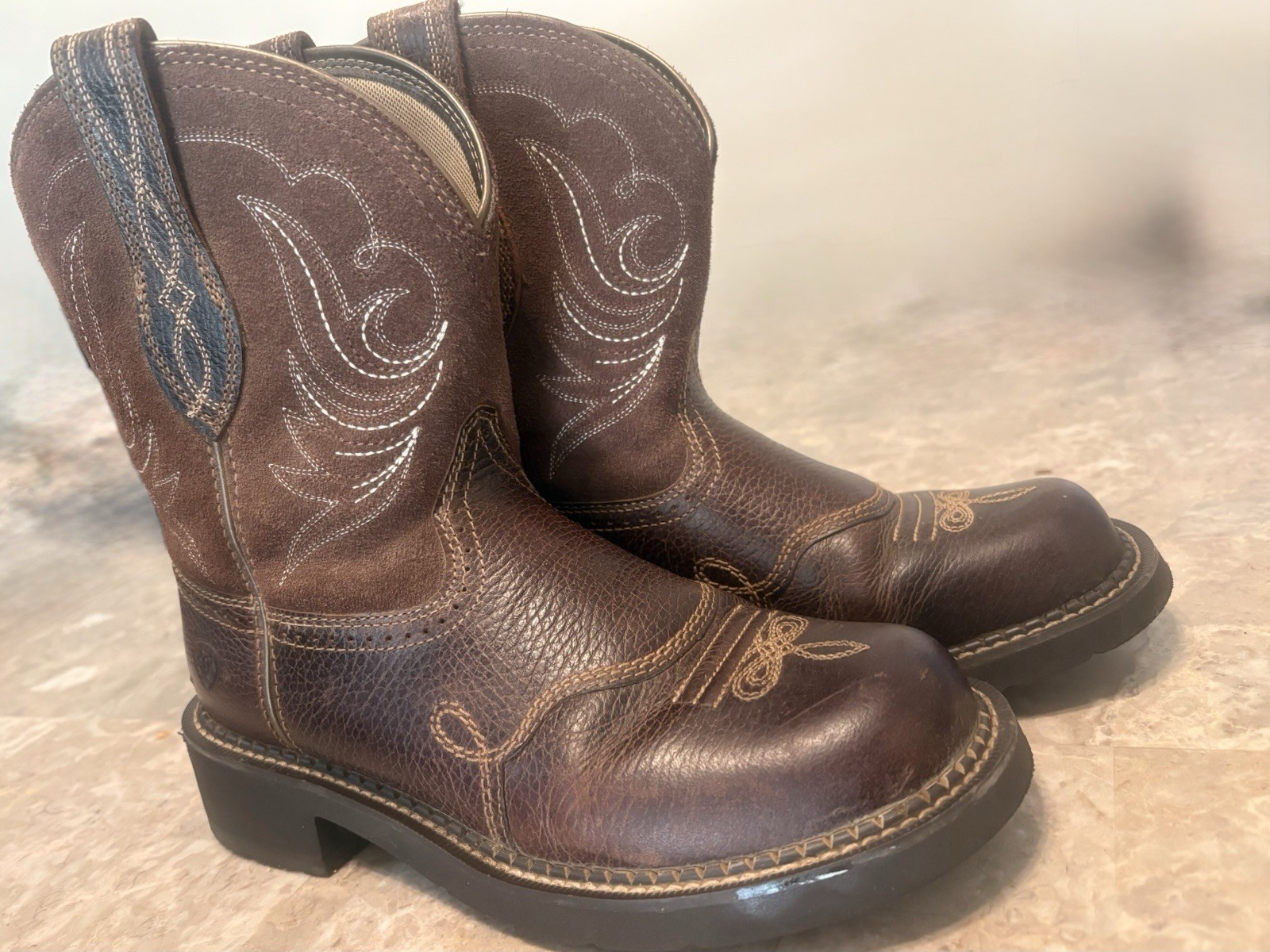 Ariat Fatbaby Women’s Leather Boots Brown