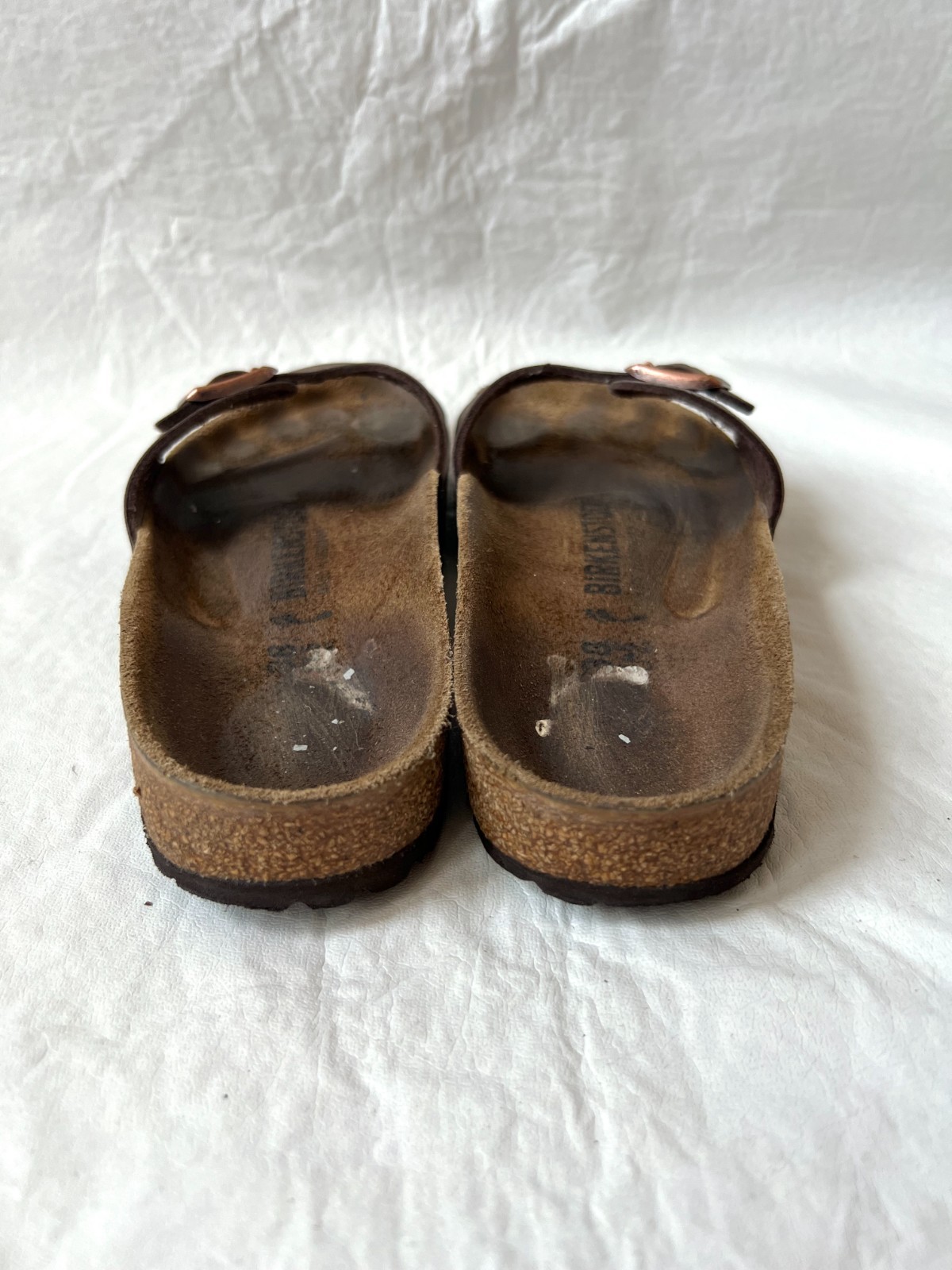 Birkenstock sandals Madrid brown birko flor one strap EU 38 7 7.5 narrow slides