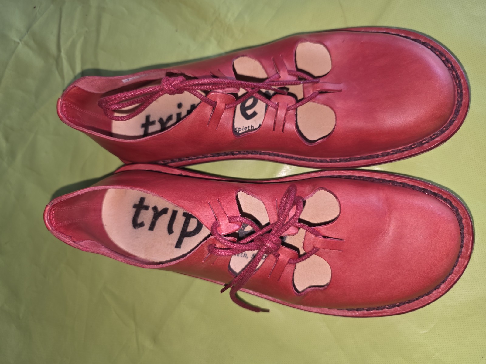 Great Trippen «Liebchen» loafers ballet shoes size 39 red mint condition