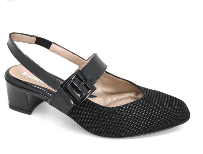 Beautifeel black Womens Maisy Sling Back sz US 6/6.5 37 EU NEW Isreal