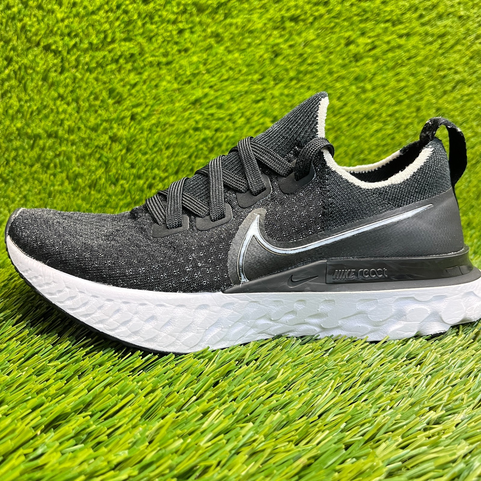 Nike React Infinity Run Womens Size 6.5 Black Athletic Running Shoes Sneakers