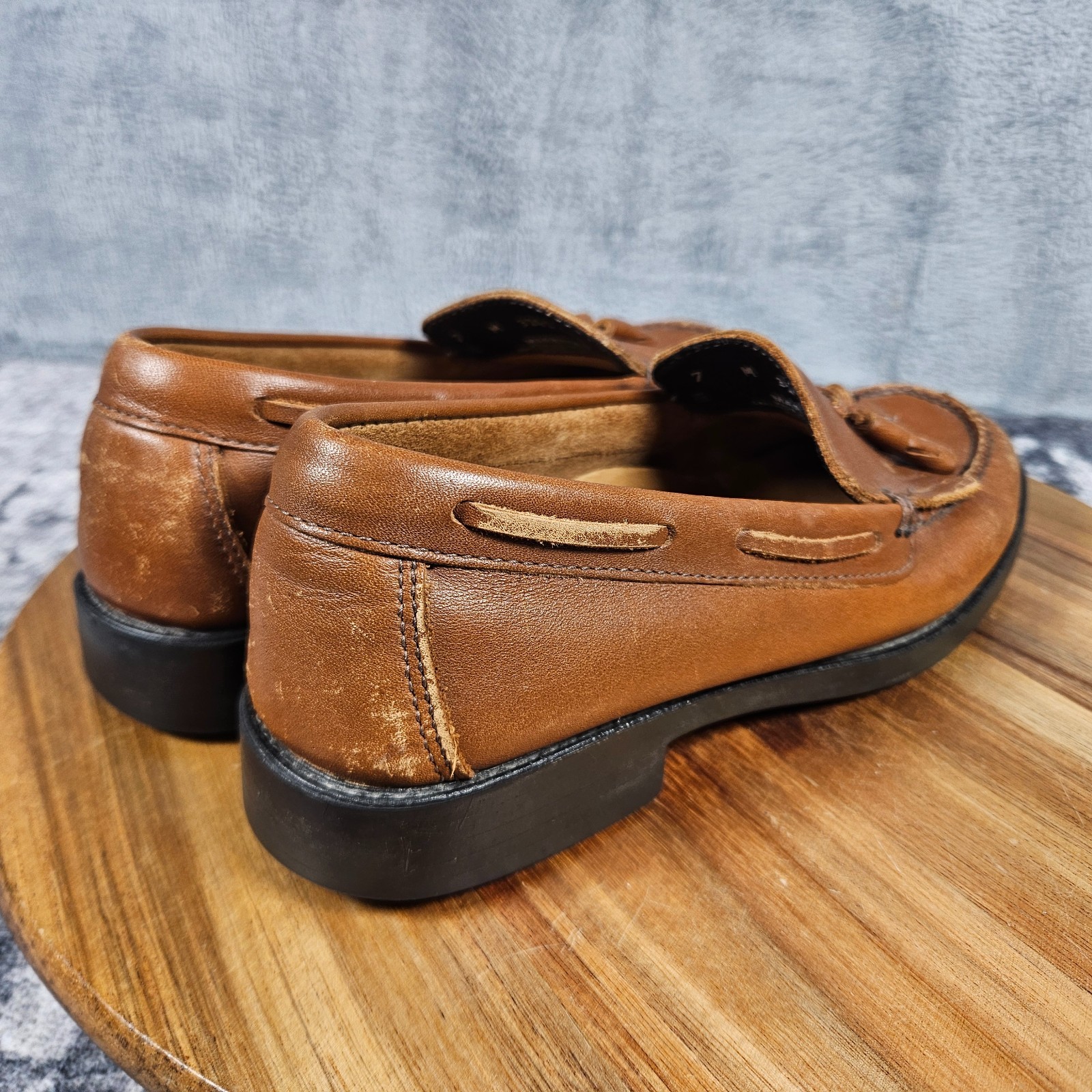 GH Bass Weejuns Marietta II Loafer Women Size 7 Brown Leather Tassel Kiltie Shoe