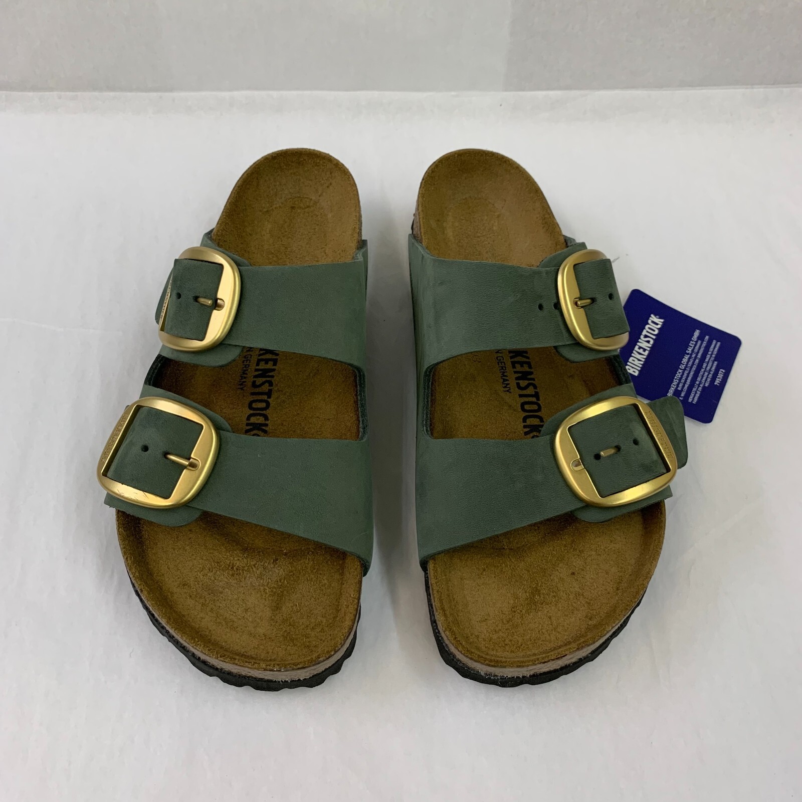 Birkenstock New w/ Box Arizona Big Buckle Thyme Nubuck Leather Nar Select Size